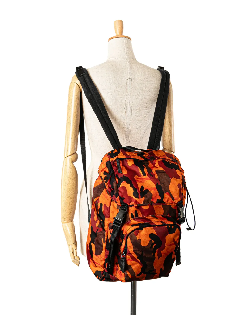 Pre-owned Prada 2013-2024 Tessuto Camouflage Backpack