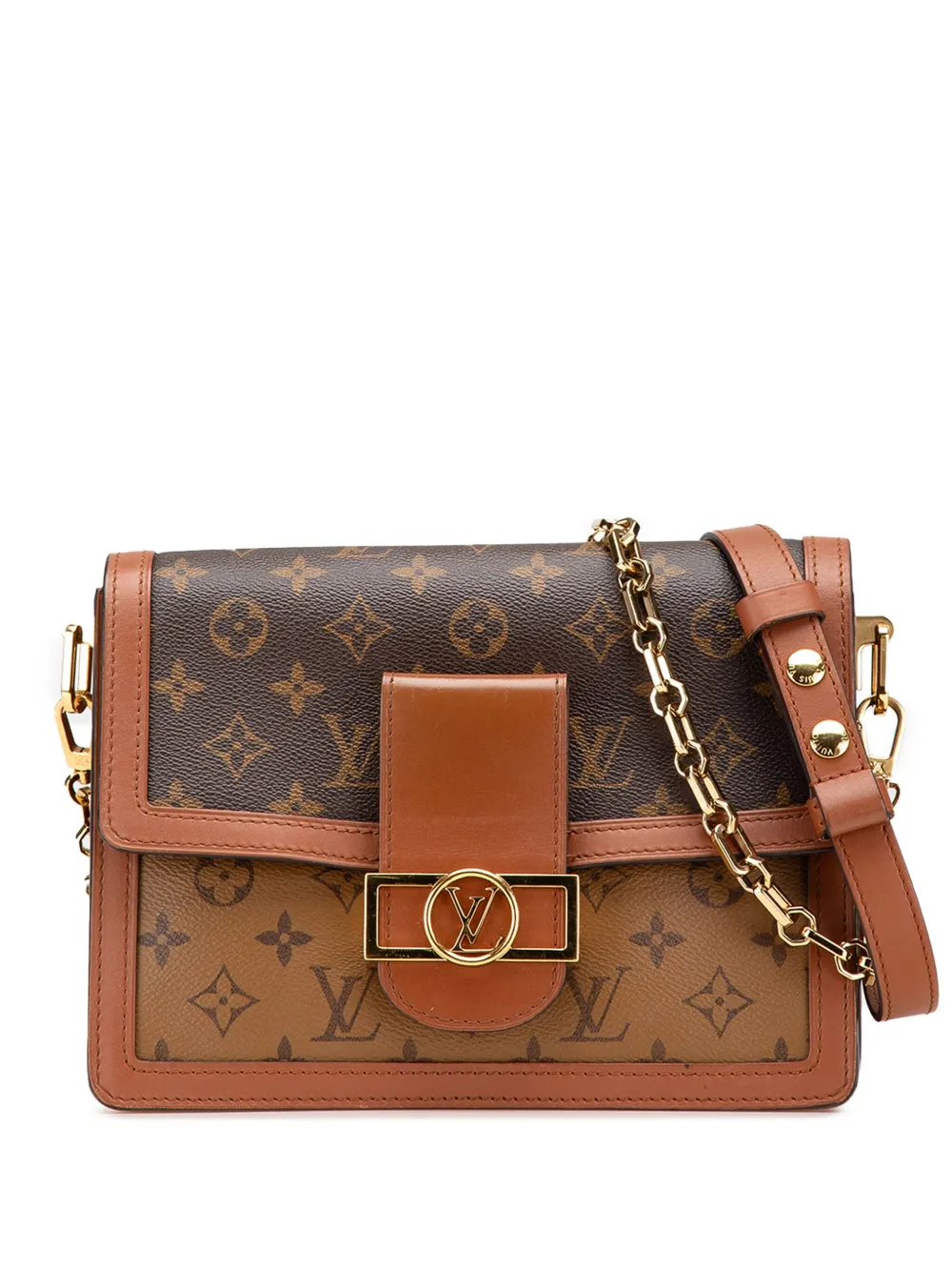 Louis Vuitton Pre-Owned 2019 Monogram Reverse Dauphine MM satchel - Louis Vuitton Pre-Owned 2019 Monogram Reverse Dauphine MM satchel -