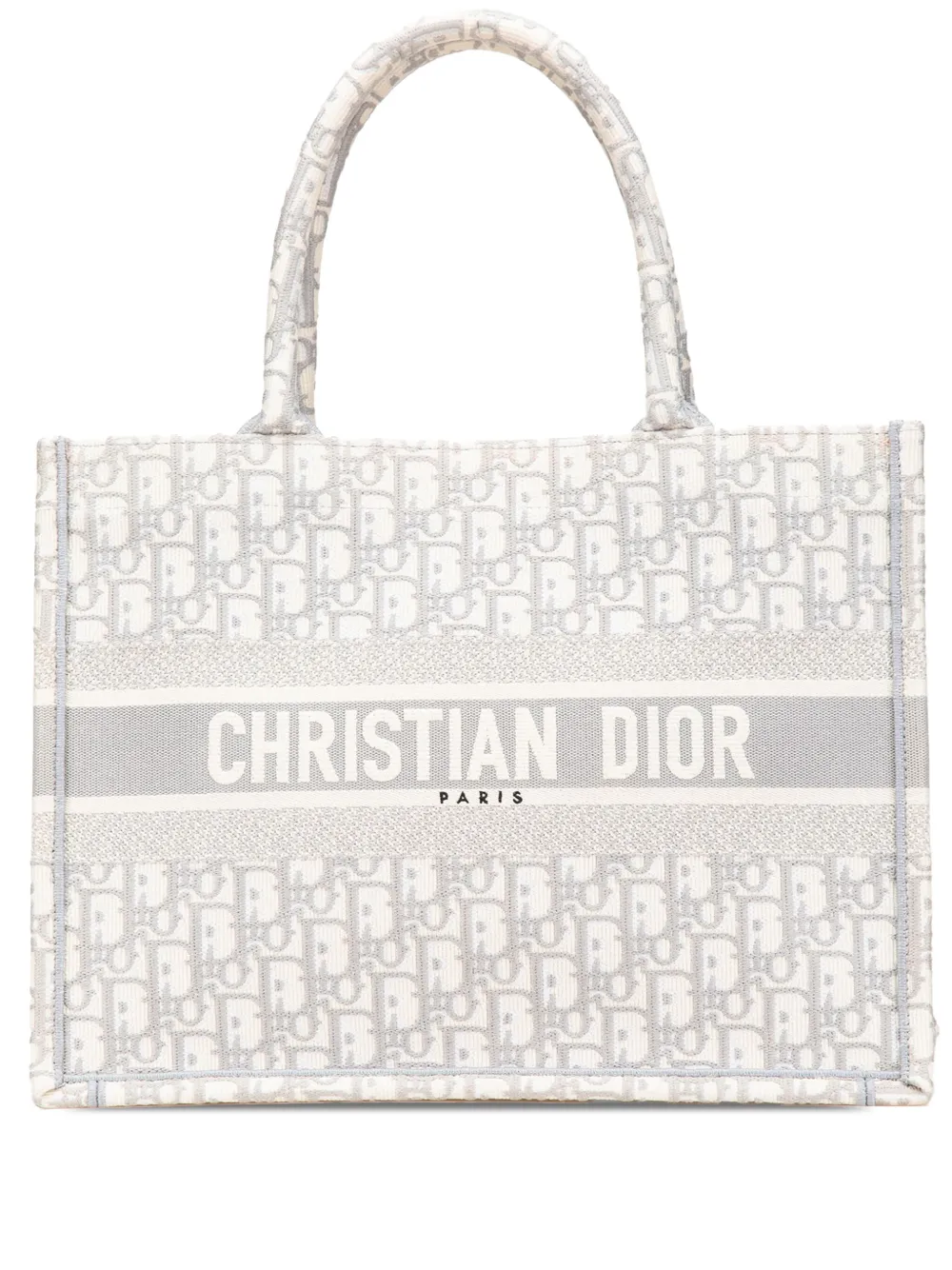 Pre-owned Dior 2023 Medium Oblique Canvas Book Tote Bag