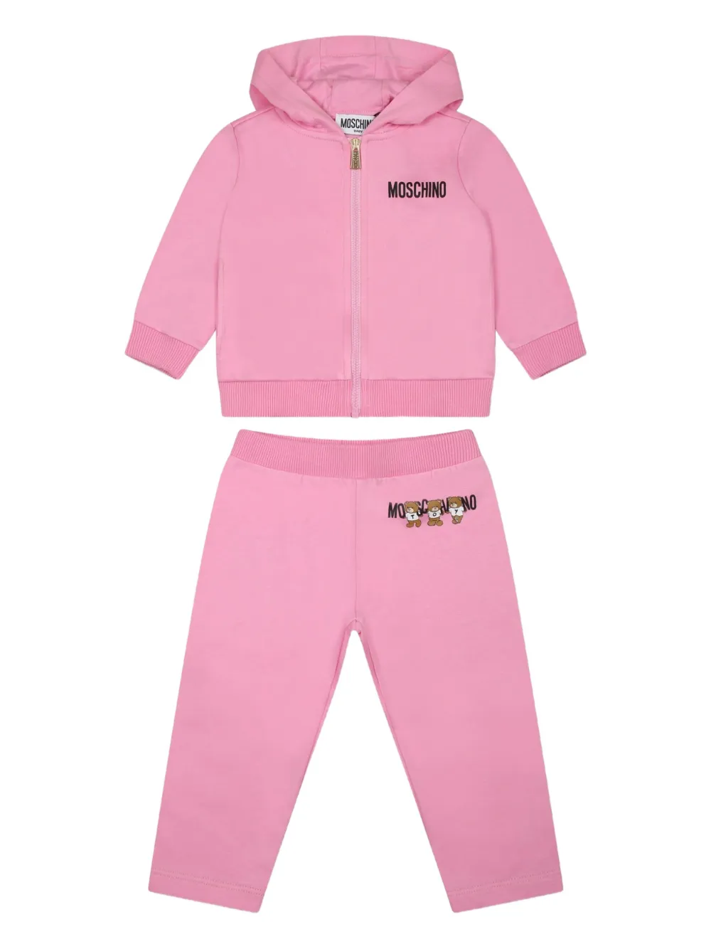 Moschino Kids teddy-bear tracksuit | Pink | Image 1