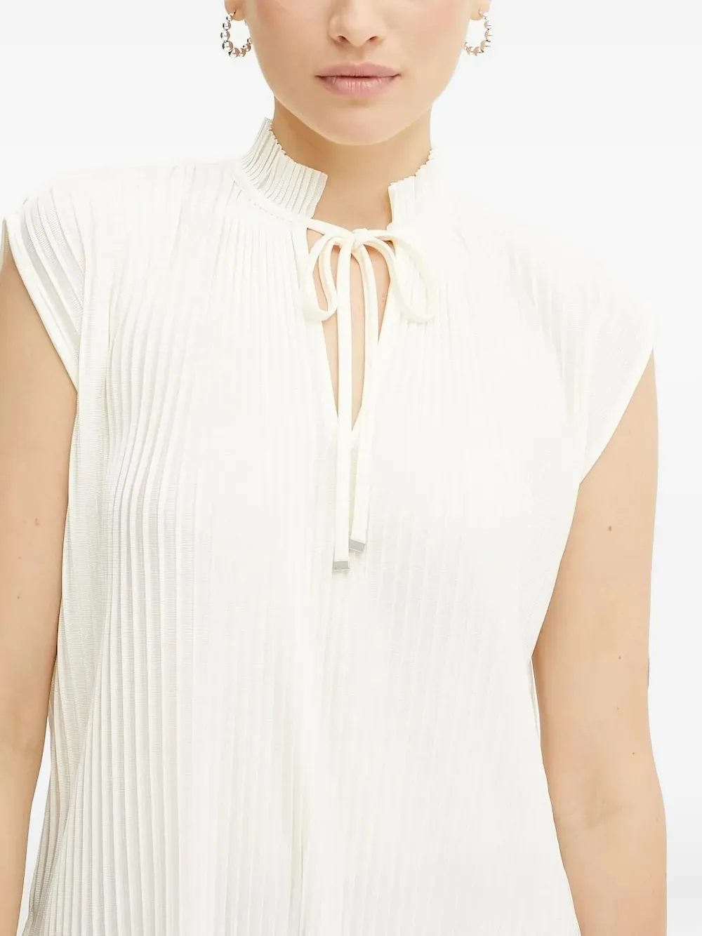 BOSS Geplooide top Wit