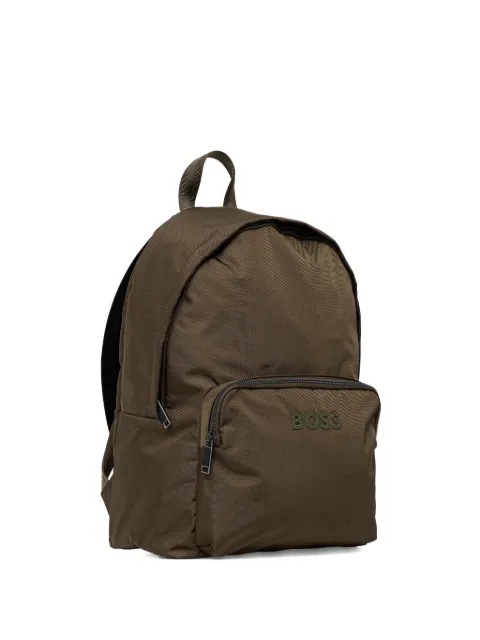 BOSS logo-plaque backpack