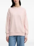 BOSS rubberized-logo crew-neck sweatshirt - Pink