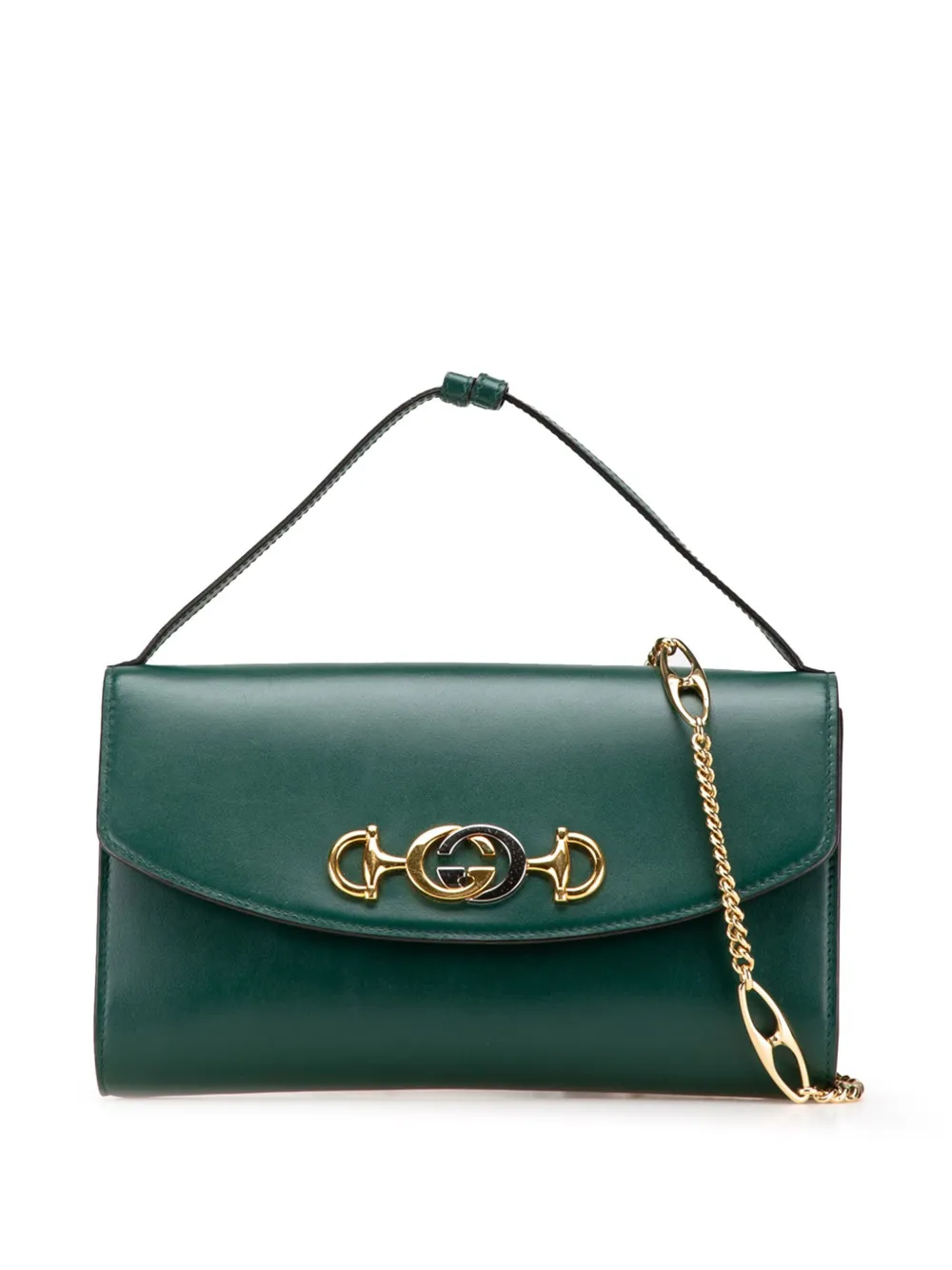Gucci Pre-Owned 2016-2024 スモール レザー ズゥミ サッチェルバッグ - グリーン Gucci Pre-Owned 2016-2024 スモール レザー ズゥミ サッチェルバッグ - グリーン