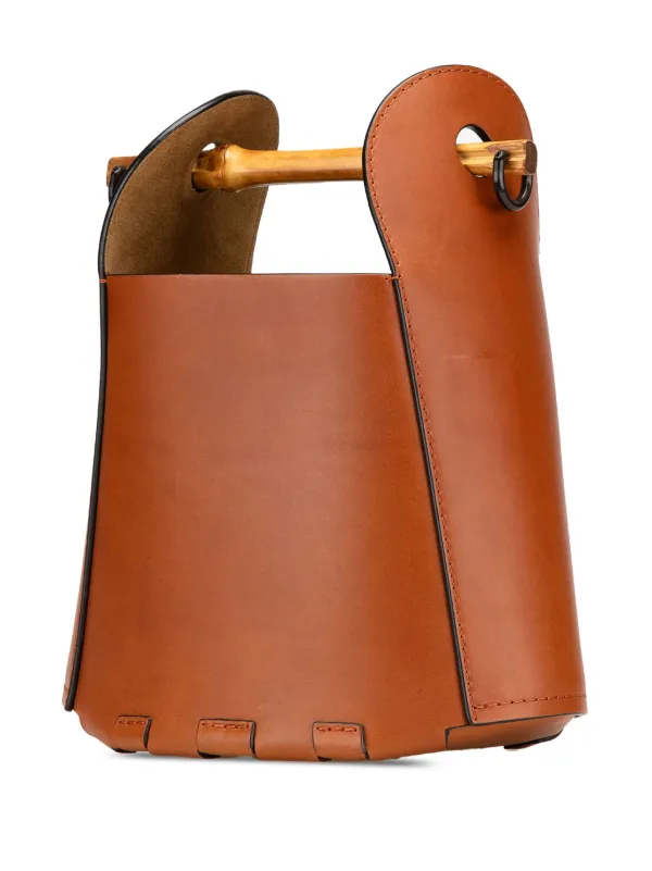 Loewe Pre-Owned 2020 Calfskin Bamboo Bucket Bag Satchel