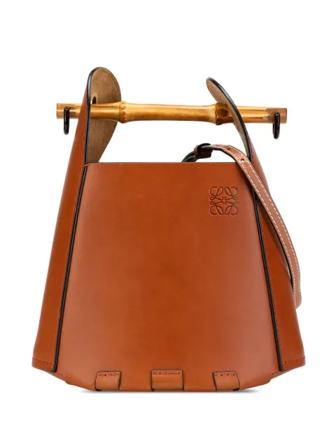 Loewe Pre-Owned 2020 Calfskin Bamboo Bucket Bag satchel
