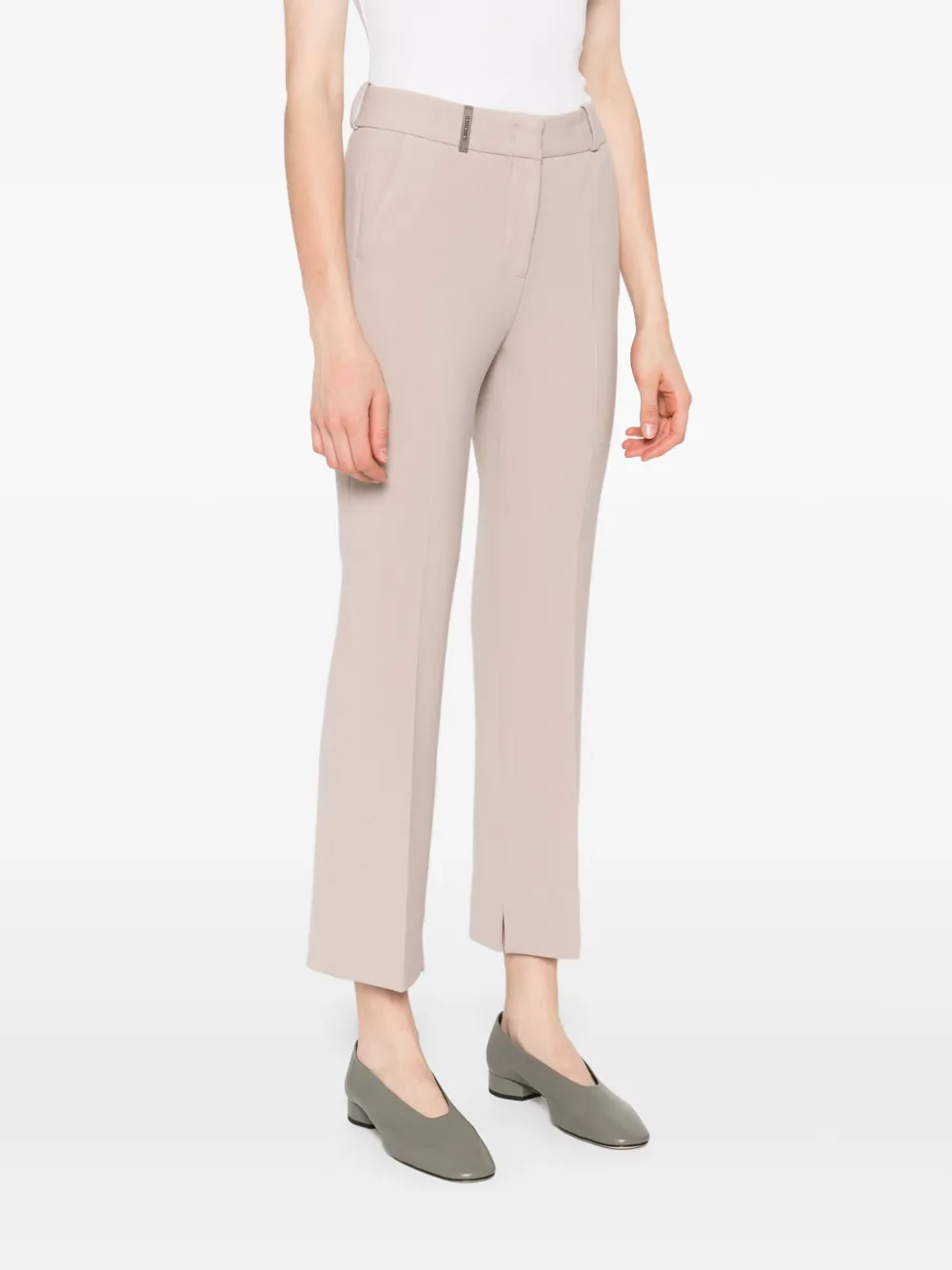Peserico Cropped broek Beige