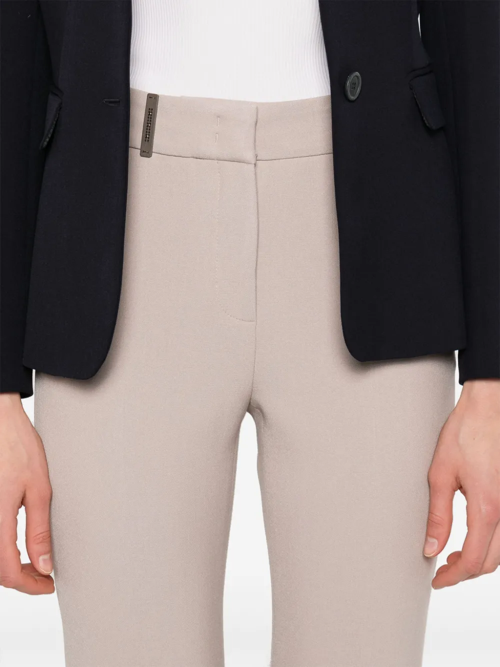 Peserico Cropped broek Beige