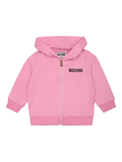 Moschino Kids هودي مطرز بشعار الماركة