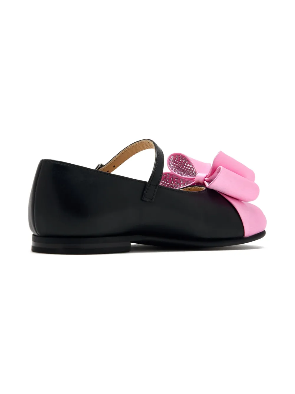MACH & MACH bow-detail buckle-fastening ballet flats Black