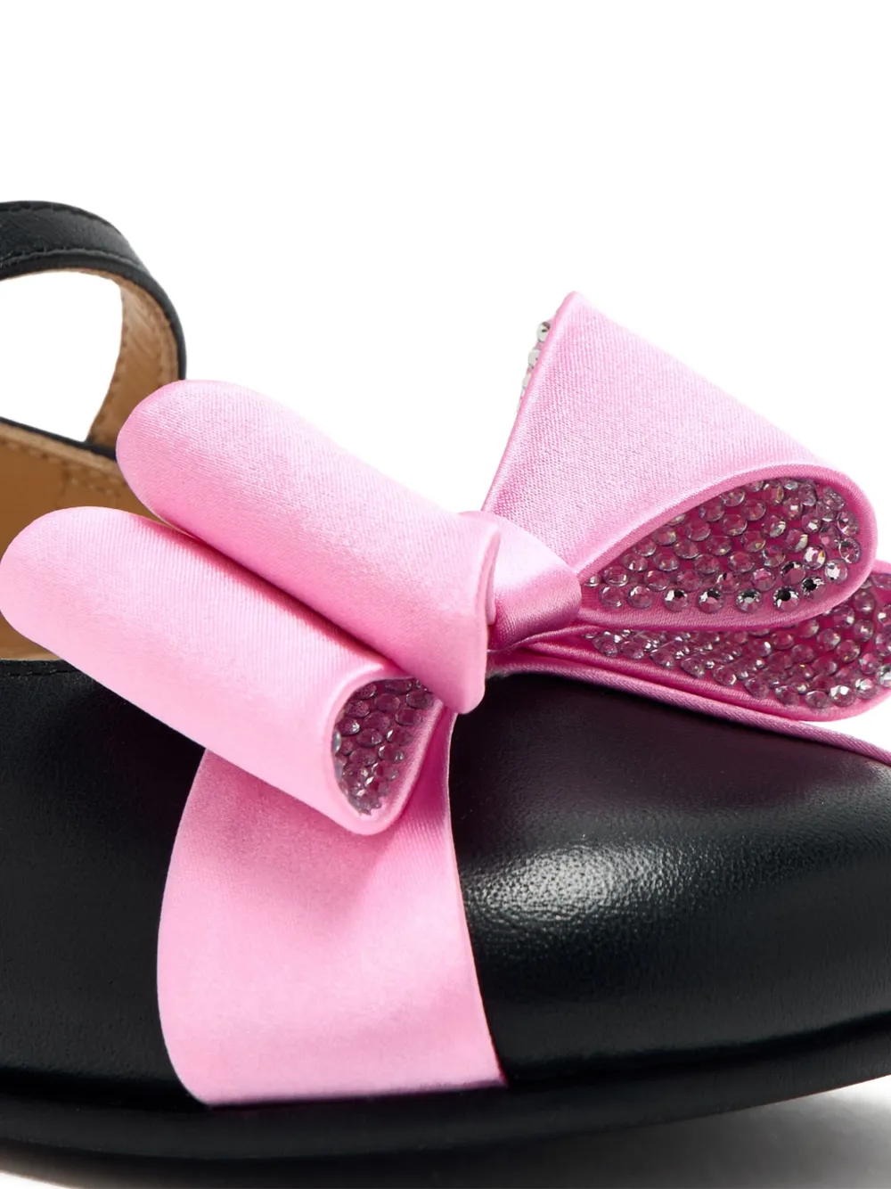MACH & MACH bow-detail buckle-fastening ballet flats Black