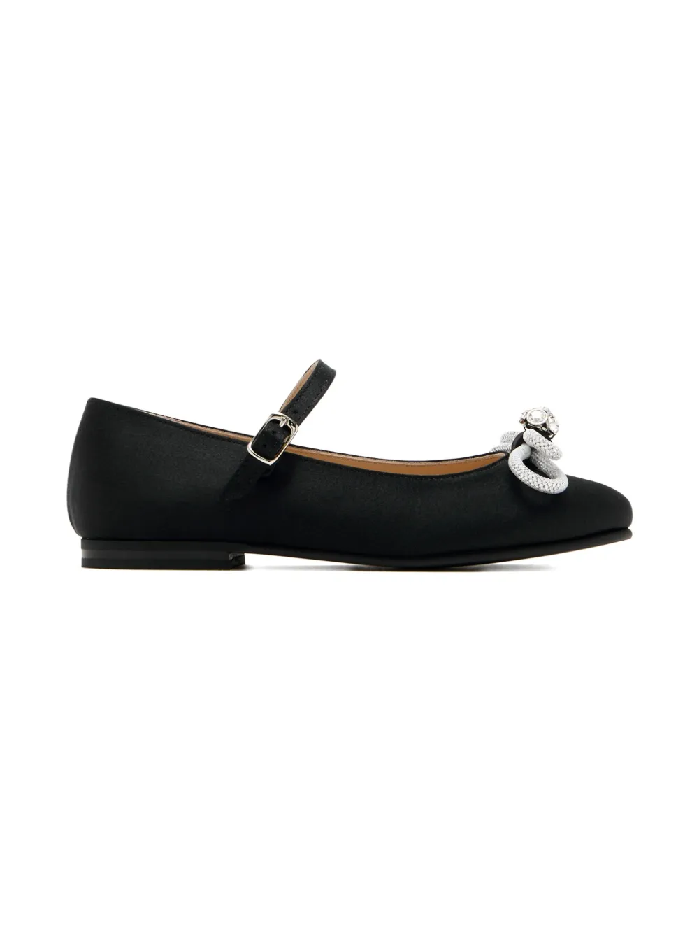 MACH & MACH sparkling-bow ballet flats Black