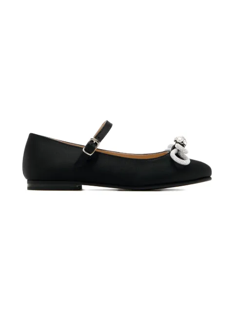 MACH & MACH sparkling-bow ballet flats