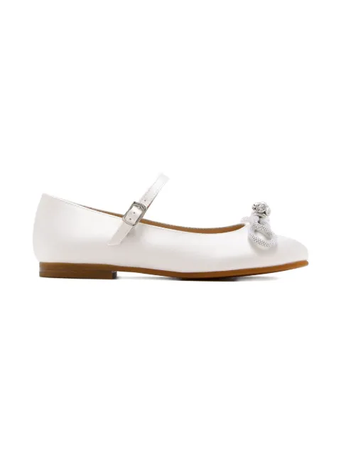 MACH & MACH bow-embellished ballet flats