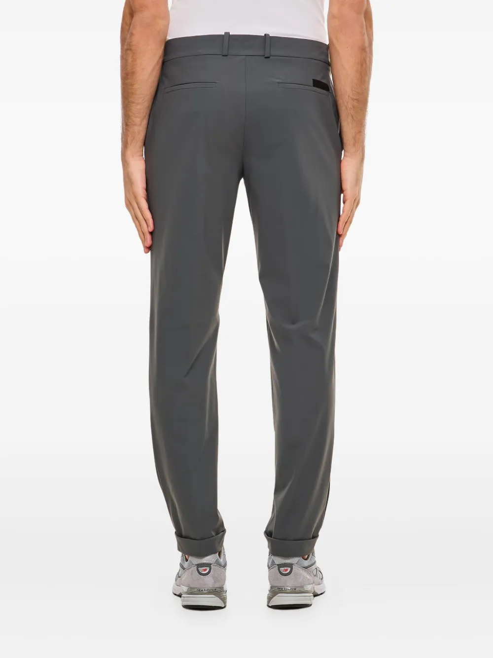 Roberto Ricci Designs Broek met paspelzak en rits Grijs