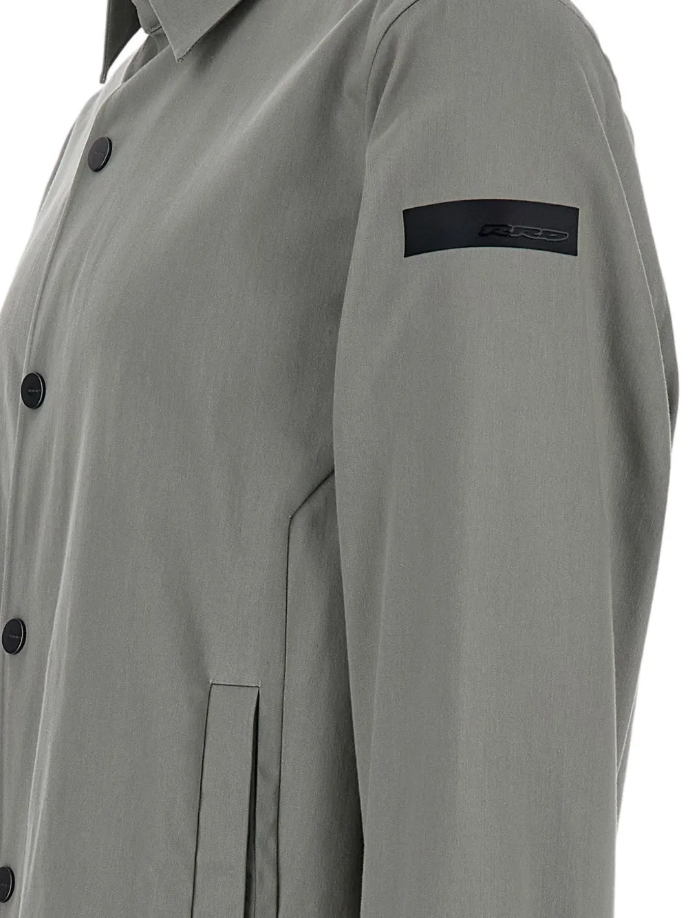 Roberto Ricci Designs Shirtjack met knoopsluiting en patchdetail Groen