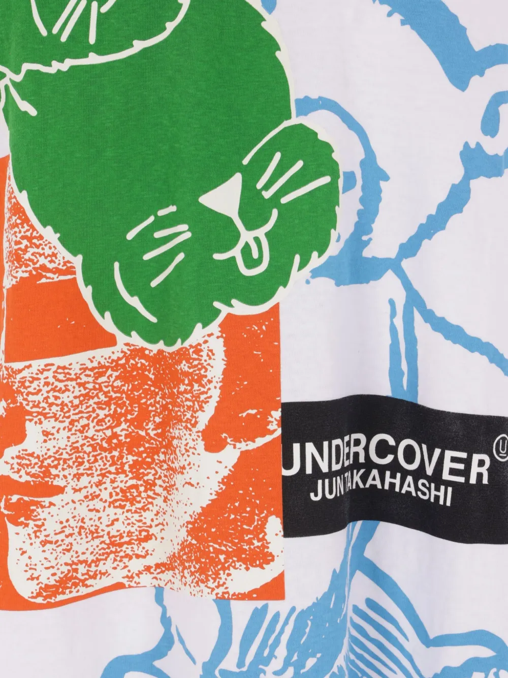Undercover T-shirt met print Wit