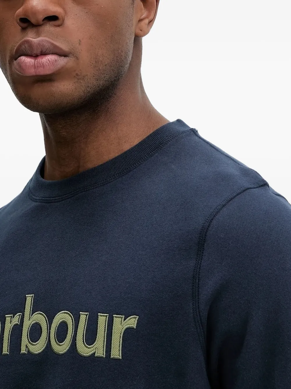 Barbour Logo-embroidered Sweatshirt In Blue