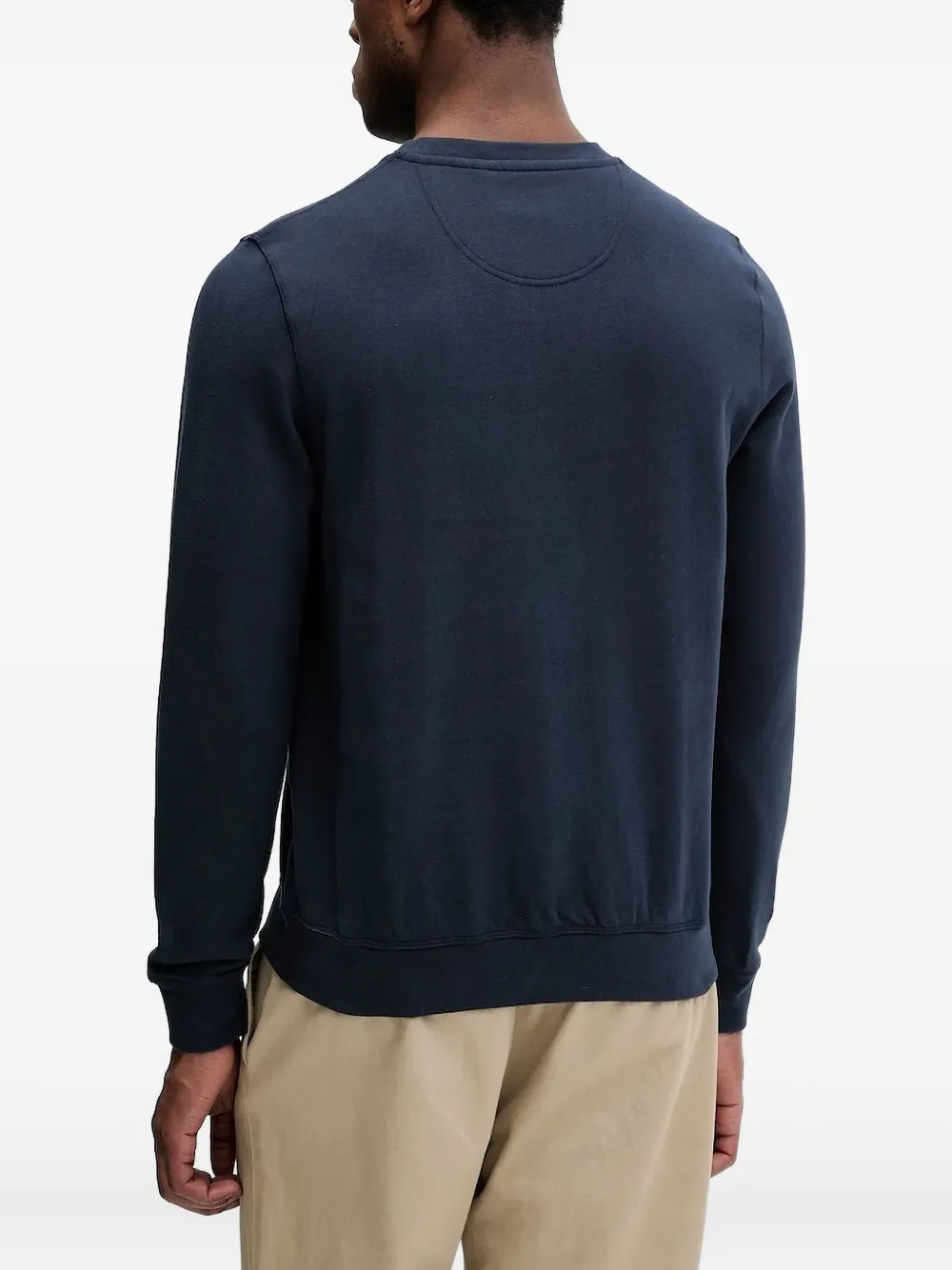Barbour Sweater met geborduurd logo - Blauw