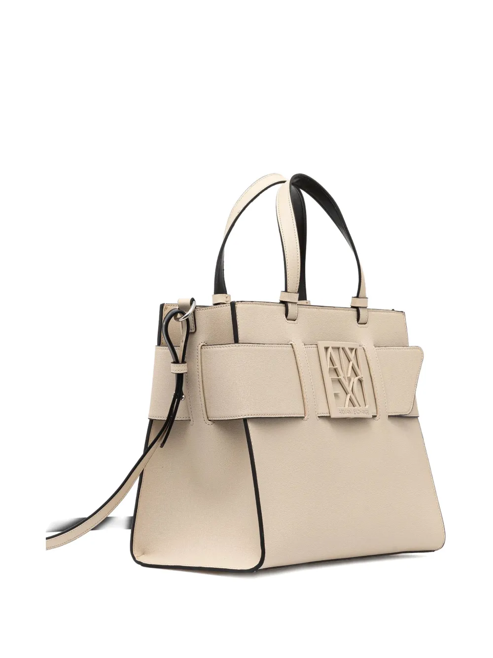 Armani Exchange Heuptas met logoplakkaat - Beige