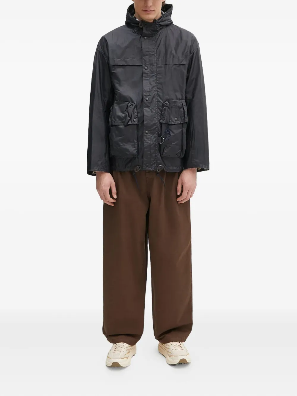 Barbour Durham jack Blauw