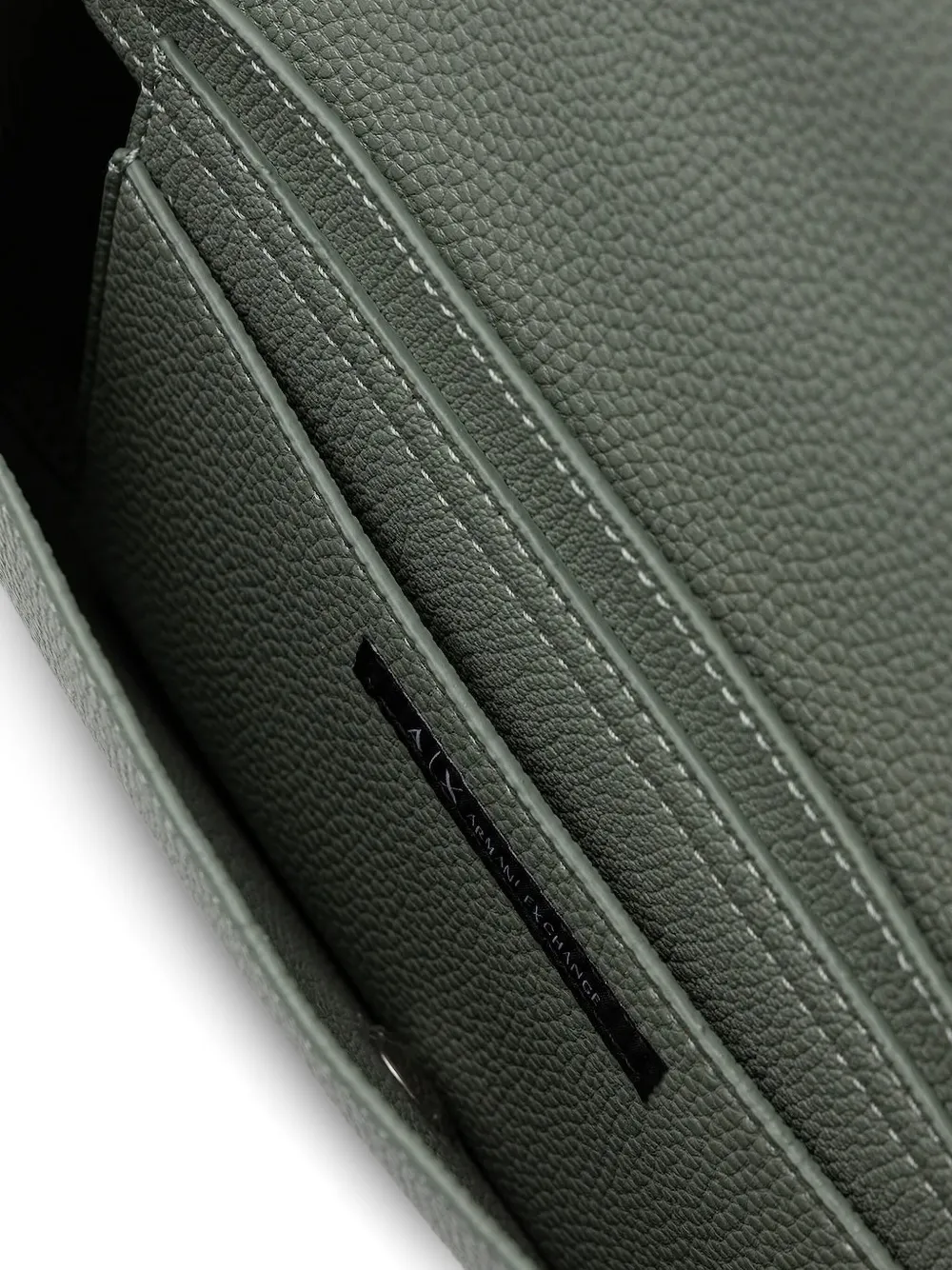 Armani Exchange Leren schoudertas Groen