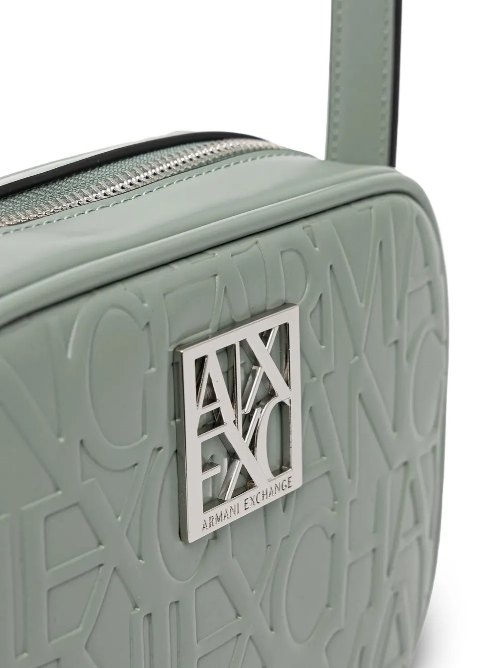 Armani Exchange Crossbodytas met logo-reliëf Groen