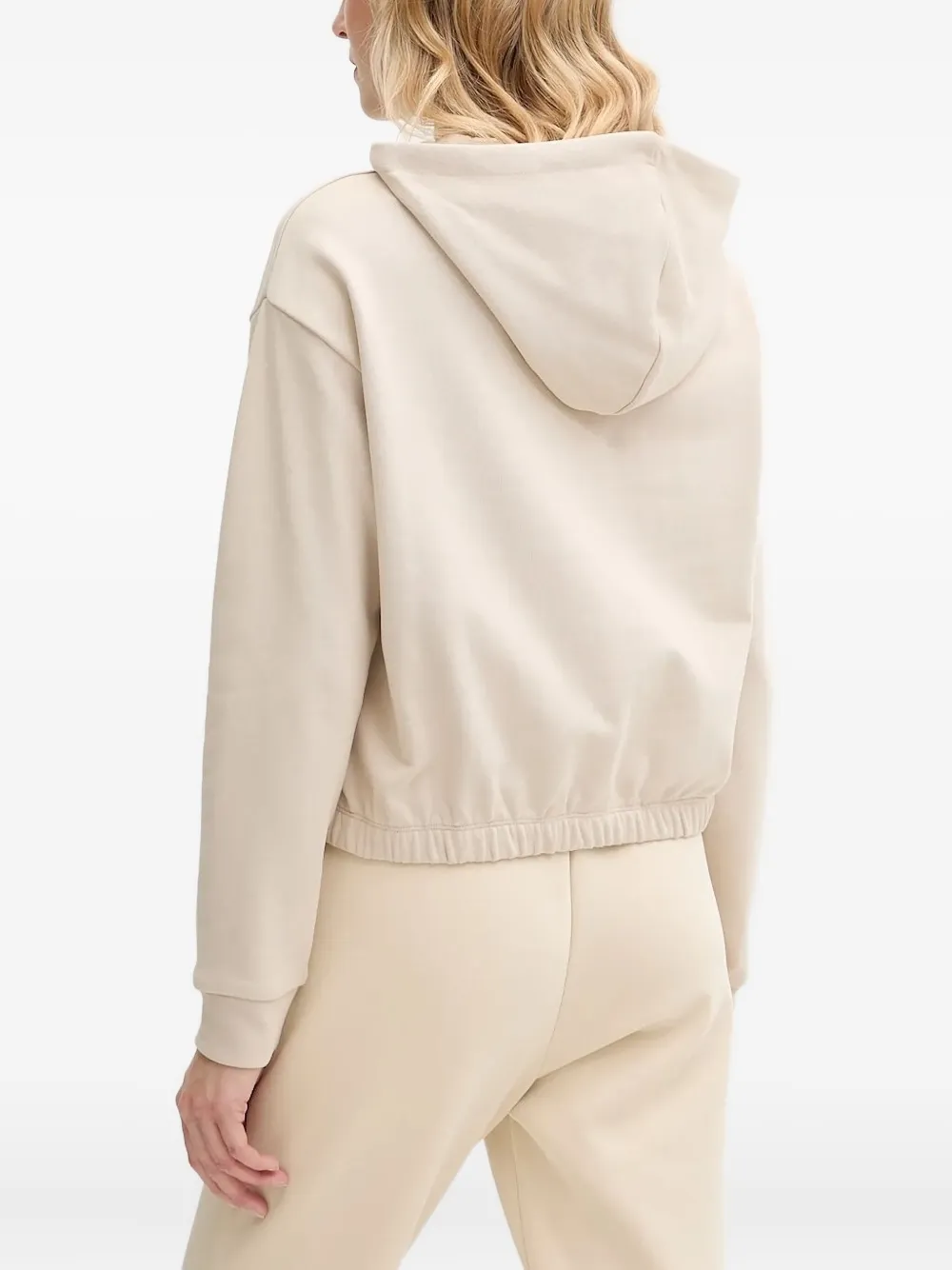 Armani Exchange Hoodie met trekkoord - Beige