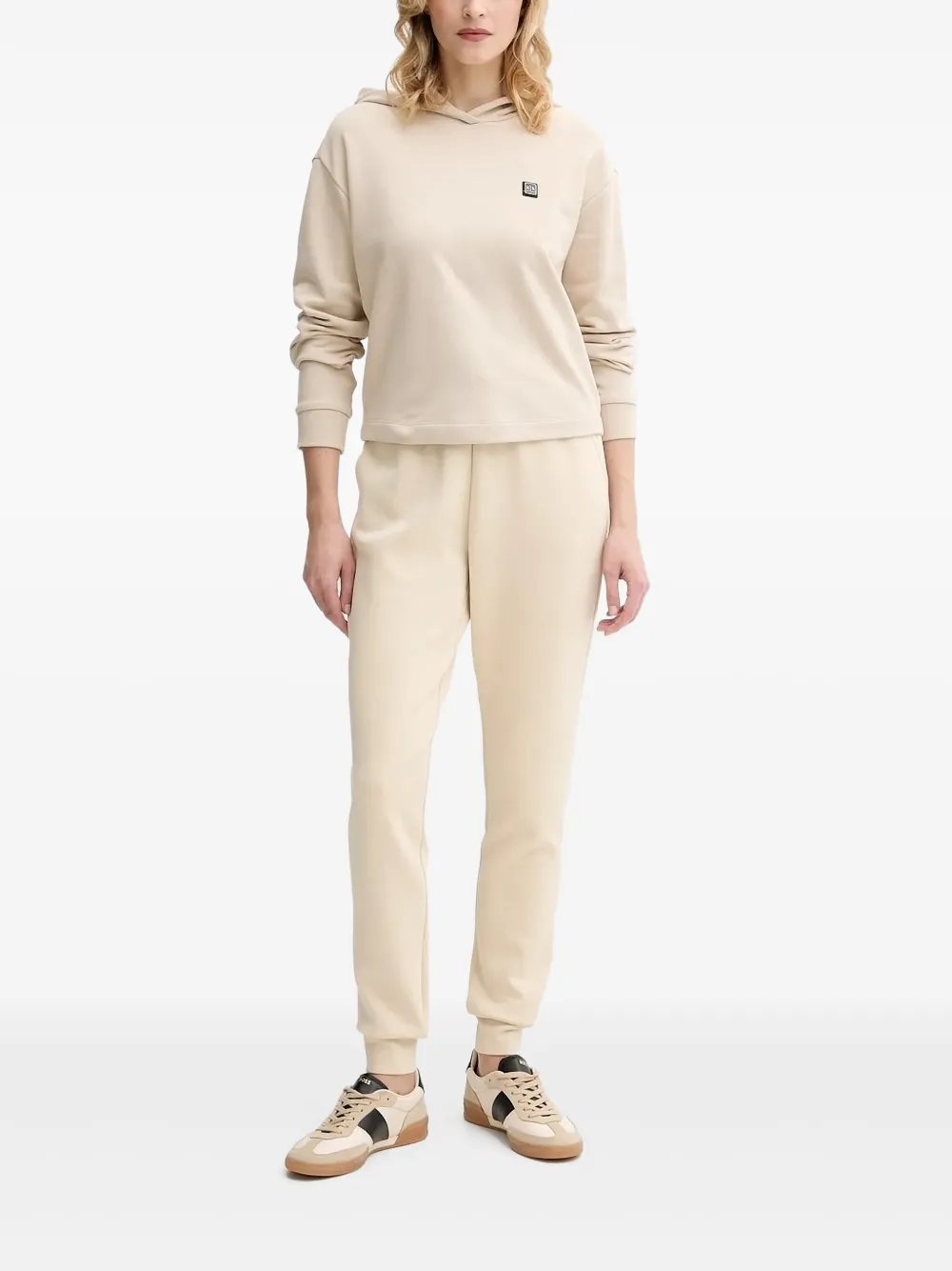 Armani Exchange Hoodie met trekkoord Beige