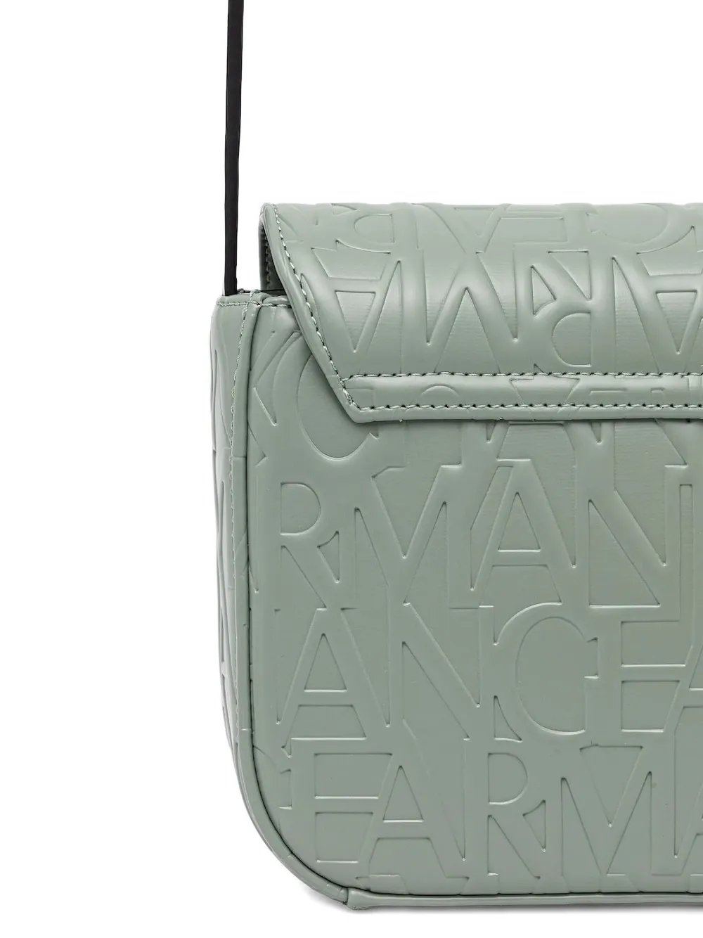 Armani Exchange Crossbodytas met logoplakkaat met reliëf Grijs