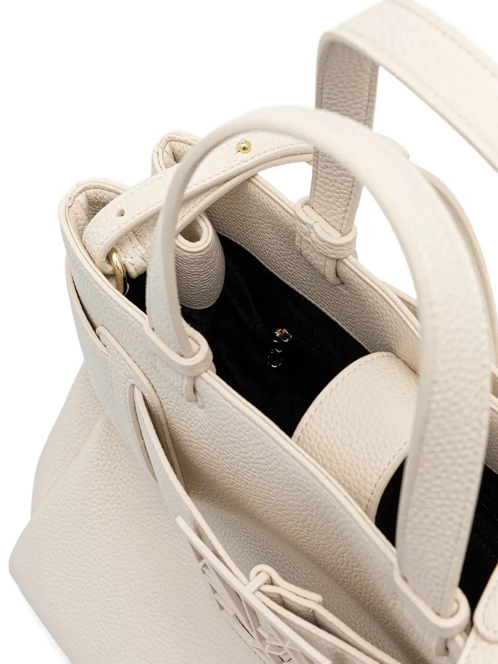 Armani Exchange logo-buckle tote bag Beige