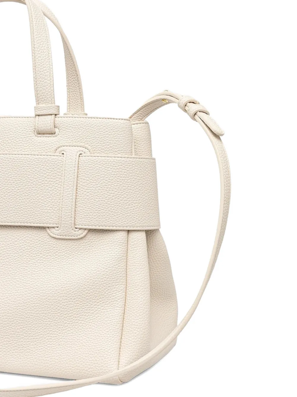 Armani Exchange logo-buckle tote bag Beige