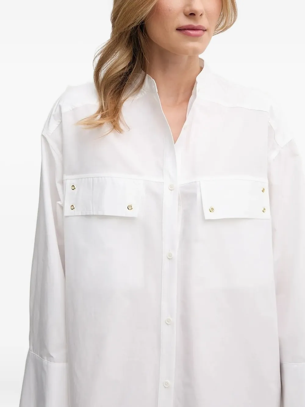 Barbour Blousejurk met zakdetail Wit