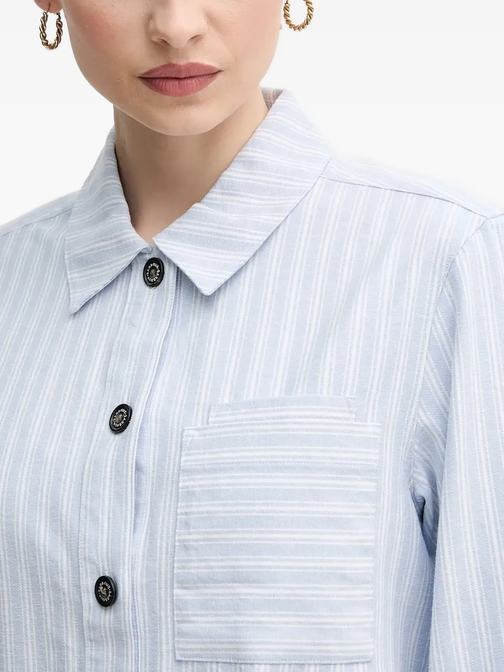 Barbour striped chest-pocket shirt Blauw