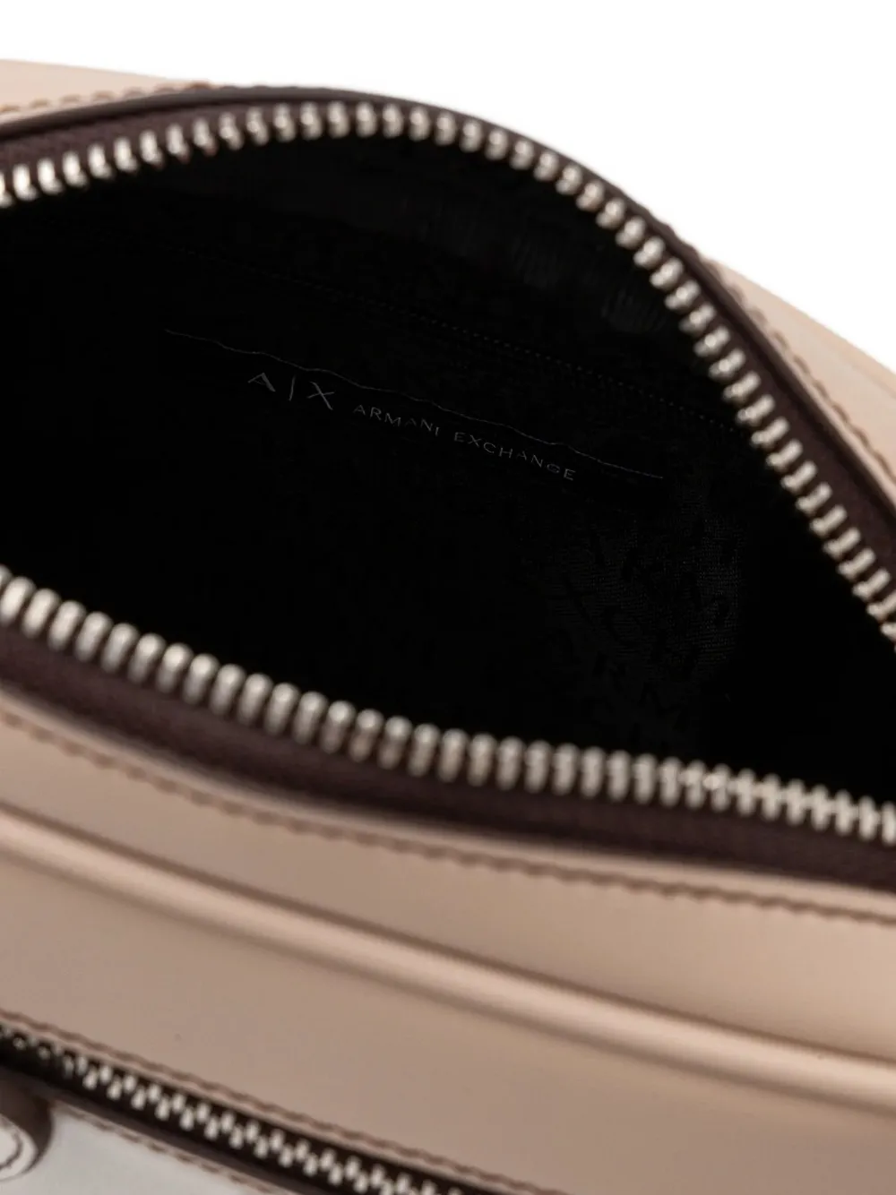 Armani Exchange Crossbodytas met slot Beige