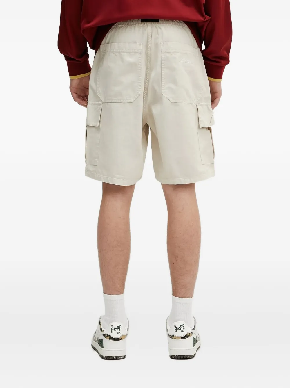 Barbour Cargo shorts met zak en trekkoord Wit