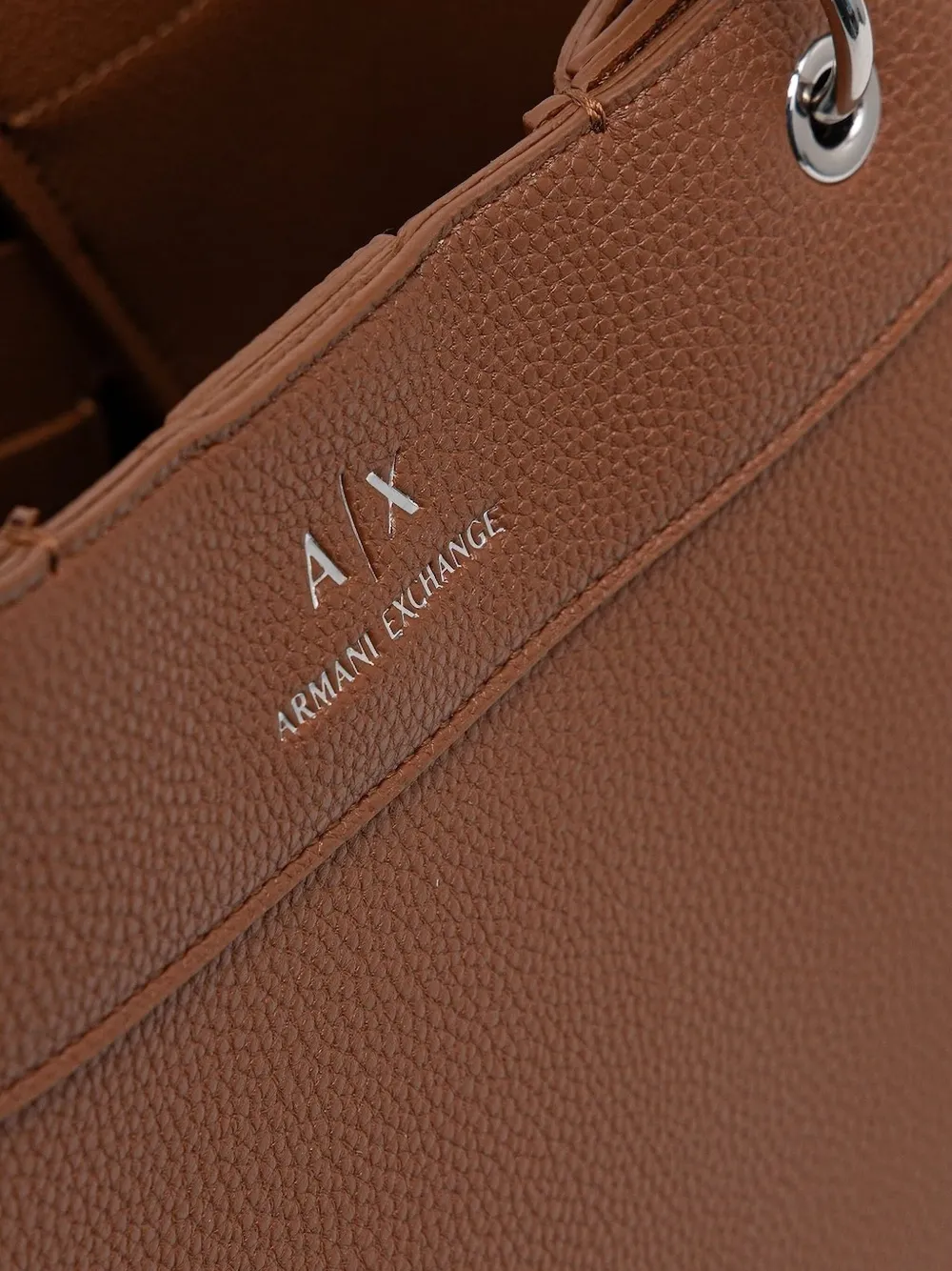Armani Exchange Shopper met handgreep Bruin