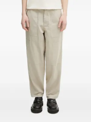 Jil Sander elasticated-hem Trousers | Neutrals | FARFETCH
