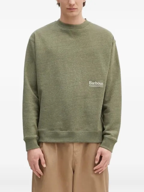Barbour logo-embroidered crew-neck sweatshirt