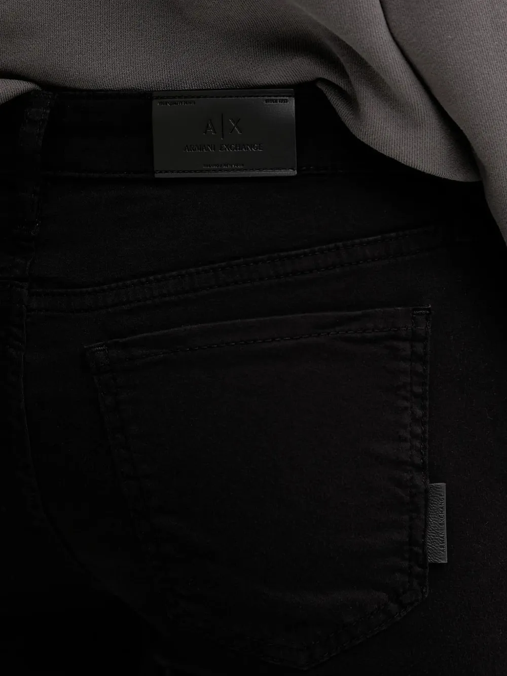 Armani Exchange Jeans met logopatch Zwart