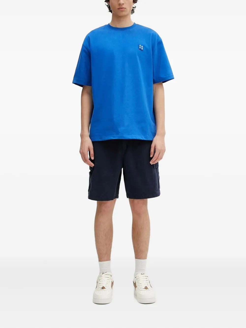 Barbour Shorts met cargo zak en ceintuur - Blauw