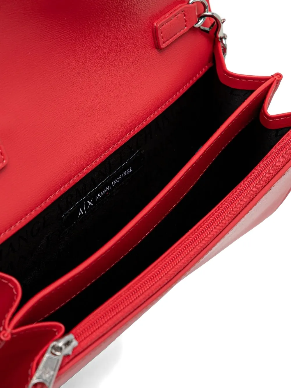 Armani Exchange Shopper met logoplakkaat Rood