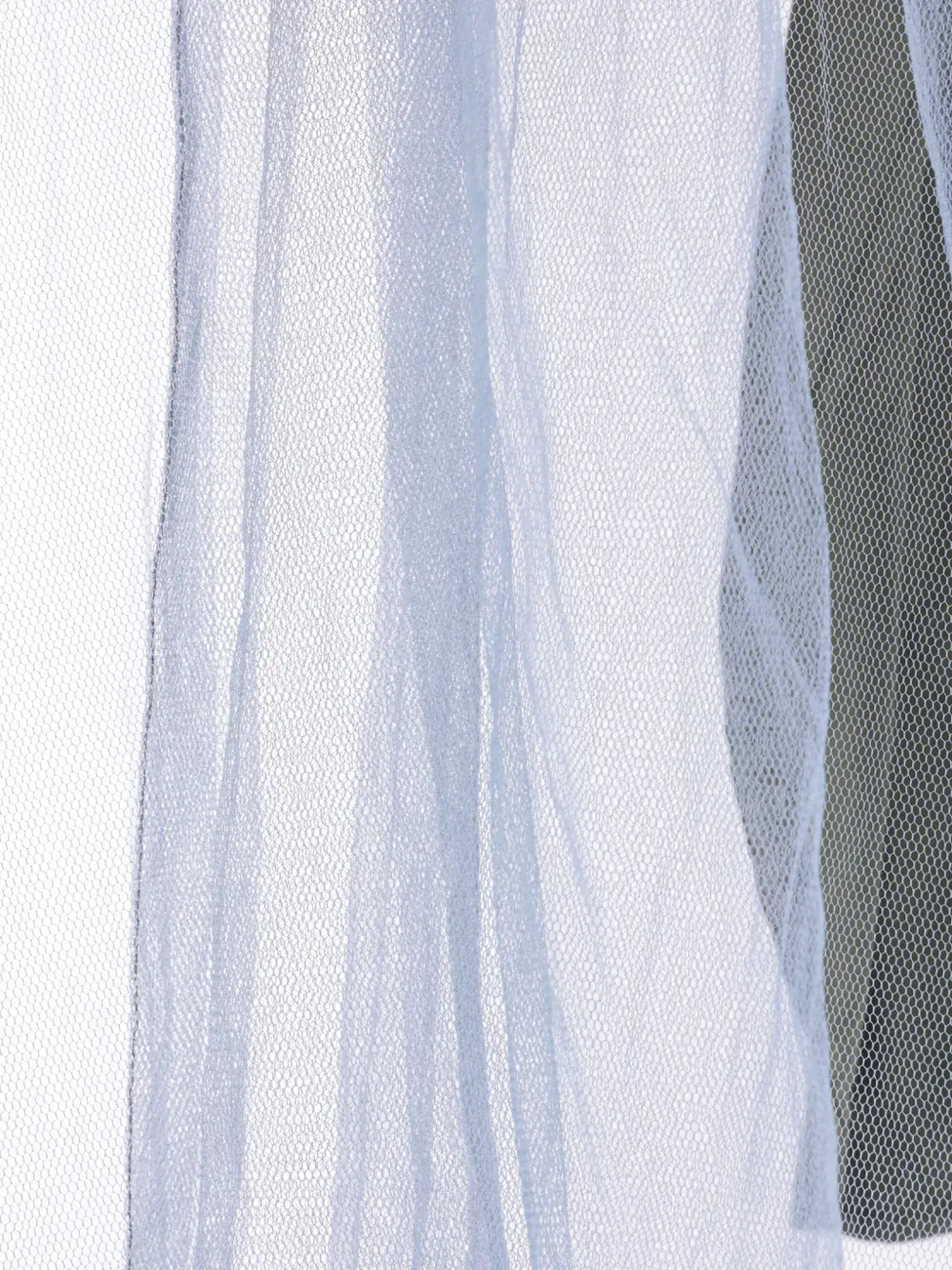 Comme des Garçons TAO tulle ruffled blouse Blauw