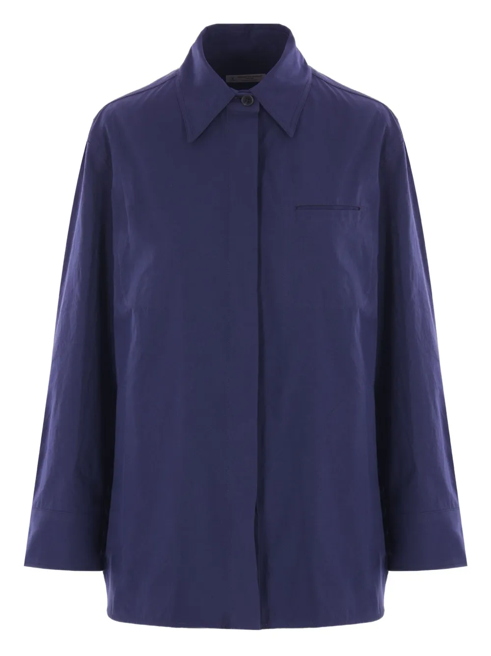 Alberto Biani pocket cotton-canvas shirt | Blue | Image 1