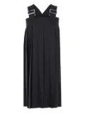 Comme Des Garçons pleated buckled dress - Black