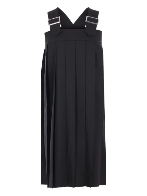 Comme Des Garçons pleated buckled dress