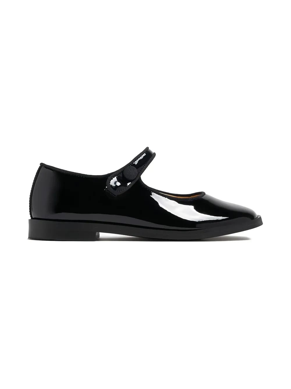 ANDANINES patent-leather ballet flats Black