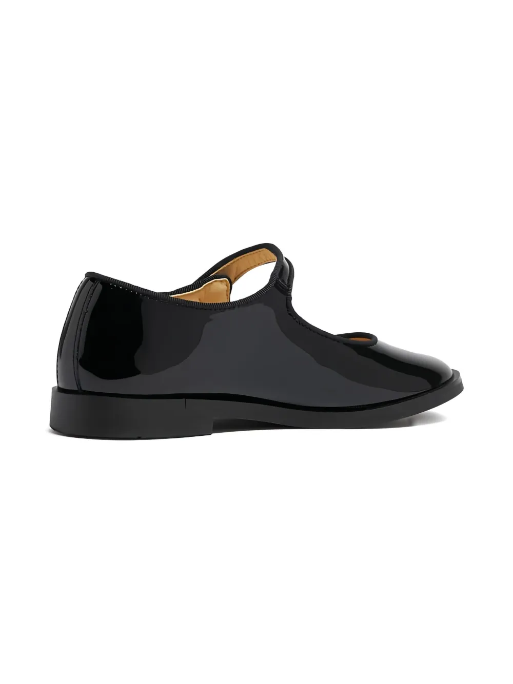 ANDANINES patent-leather ballet flats Black