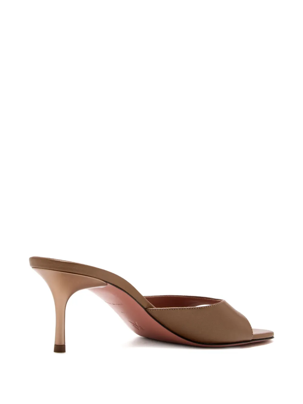 Amina Muaddi 60mm leather sandals Brown