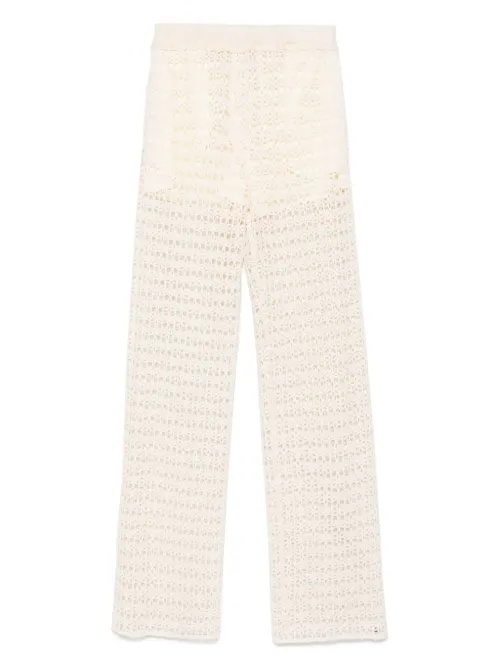 Pantalon en macramé à taille haute - Alysi - Modalova
